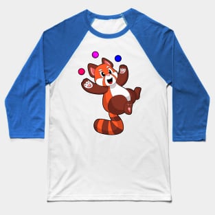 Red panda at Juggle Circus Baseball T-Shirt